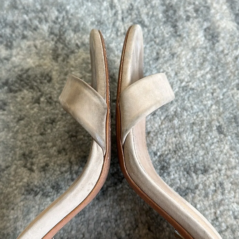 Schutz Cadey Lee Block Suede Heel Sandal - Picture 7 of 8